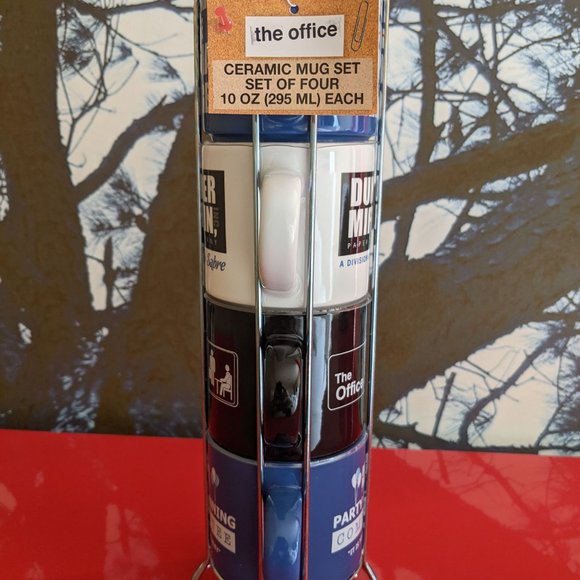 Ceramic Coffee Mug Set with storage  "The Office" - Picture 3 of 4